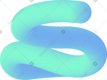 Blue curved shape PNG, SVG