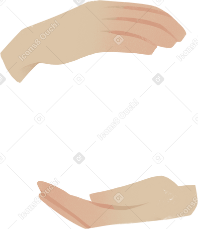 hands Illustration in PNG, SVG