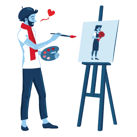 Unexpected love Illustration in PNG, SVG