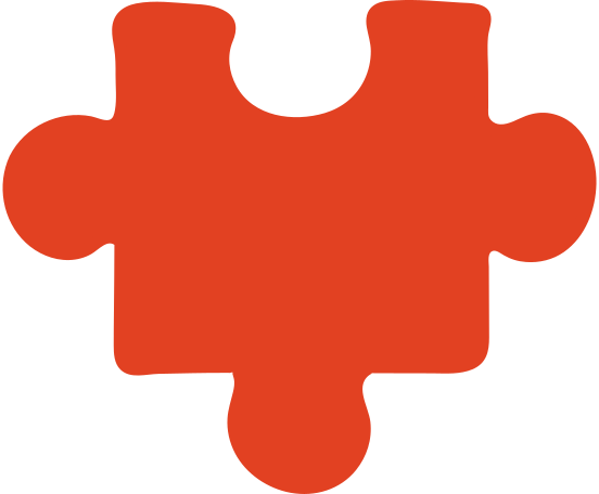 red puzzle piece Illustration in PNG, SVG