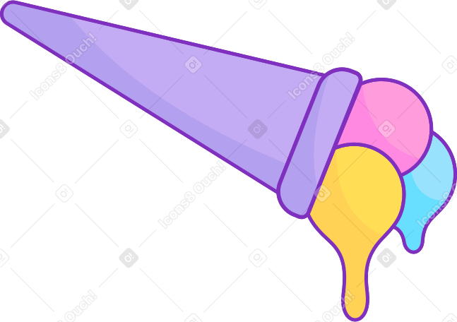 horn ice cream PNG, SVG