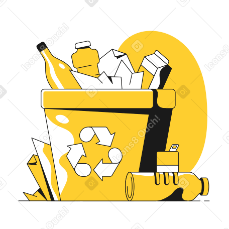 Recycle Illustration in PNG, SVG