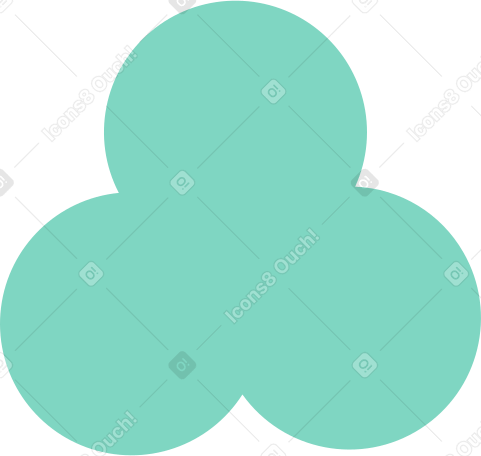 trefoil shape PNG, SVG