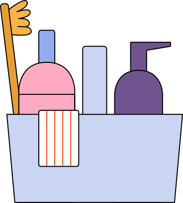 detergents and cleaners in a box PNG, SVG