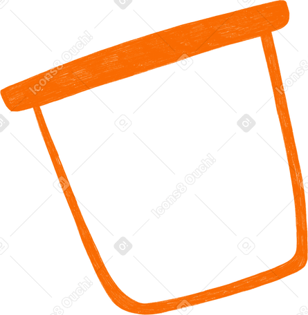 orange container Illustration in PNG, SVG