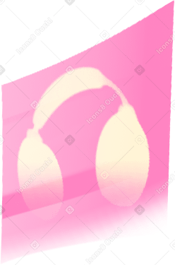 screen with headphones PNG, SVG