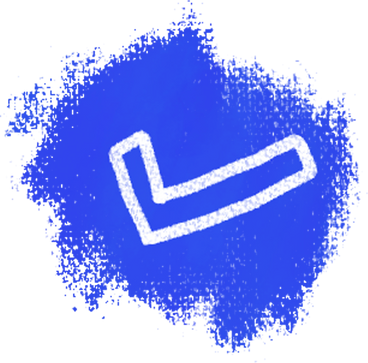 Blue shape with accept checkmark PNG, SVG