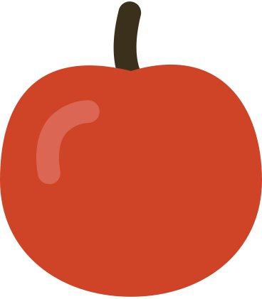 Красное яблоко в PNG, SVG