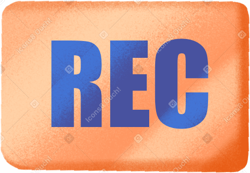 orange rectangle with the inscription record в PNG, SVG