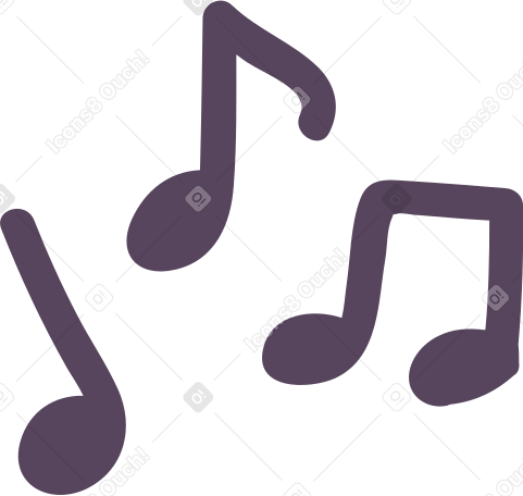 notas musicales PNG, SVG
