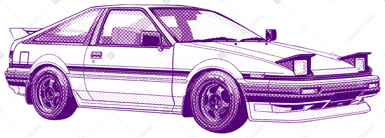 toyota ae front view PNG, SVG