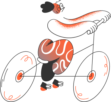 Man on the bicycle PNG, SVG