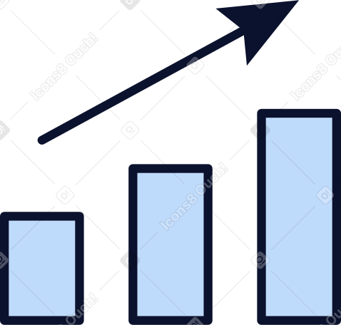 icône de graphique en croissance PNG, SVG