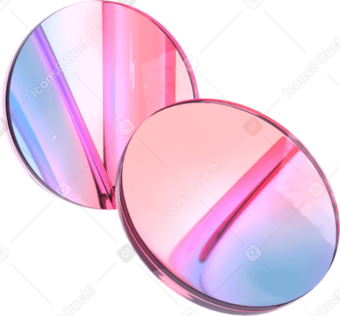 3D transparent lenses PNG, SVG