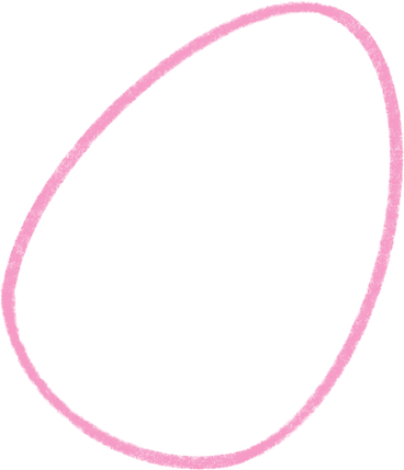 pink egg PNG, SVG