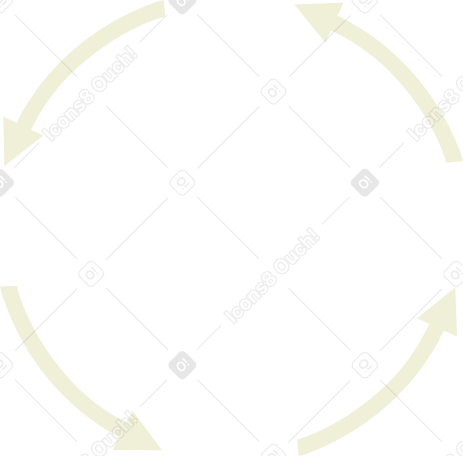círculo de seta PNG, SVG