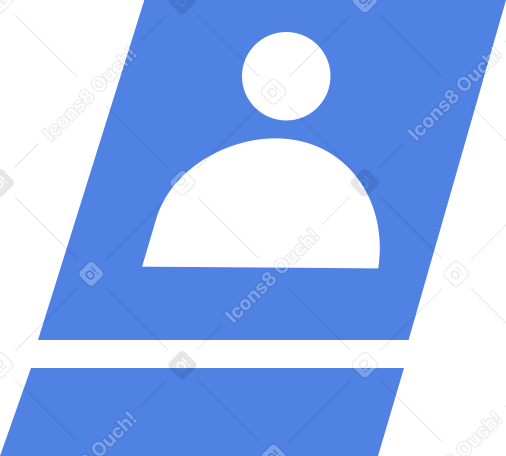 karte mit personensymbol PNG, SVG