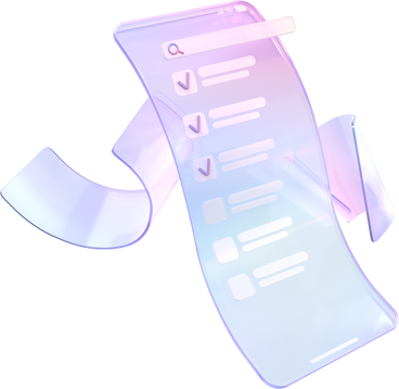 flexible smartphone interface with checklist PNG, SVG