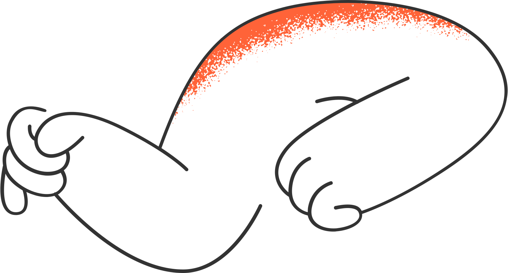 hands Illustration in PNG, SVG