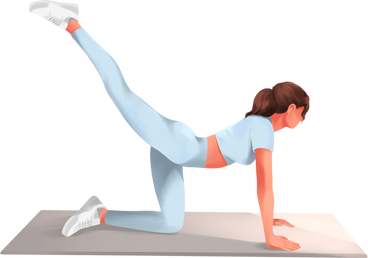 girl practicing on a mat PNG, SVG
