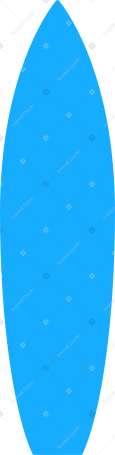 Доска для серфинга синяя в PNG, SVG