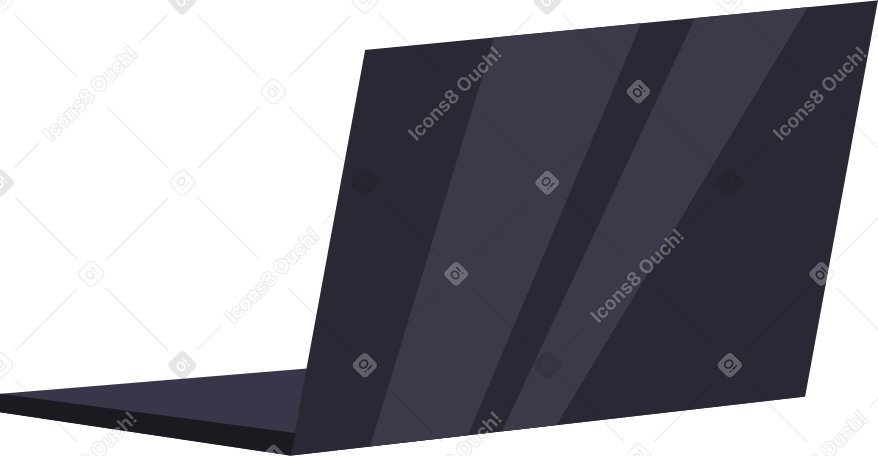 Portátil con sombra PNG, SVG