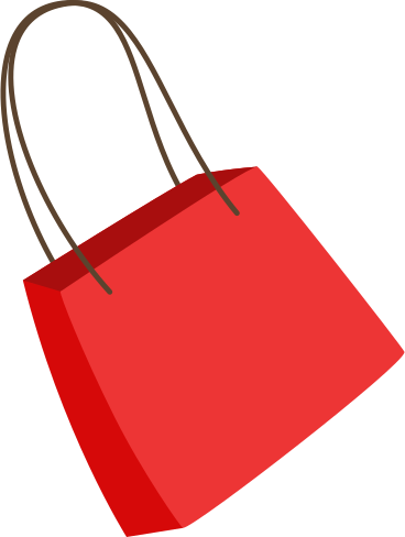 red bag PNG, SVG
