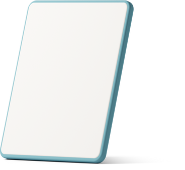 side view of white tablet screen PNG, SVG