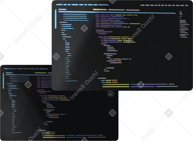 Fenêtre de programme avec code PNG, SVG