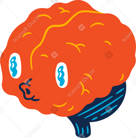 surprised brain PNG, SVG