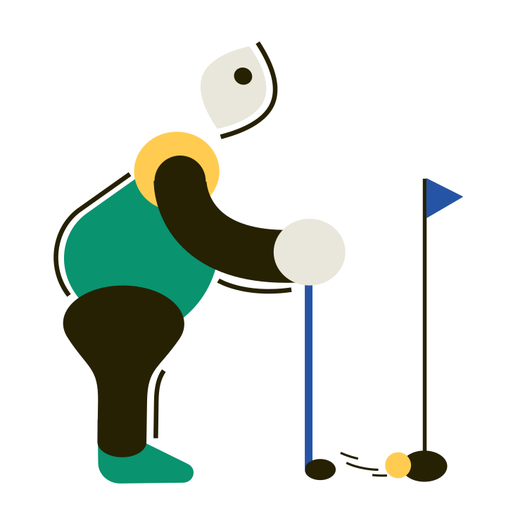 Illustrations vectorielles Le golf