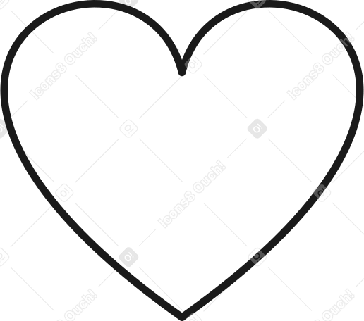 A forma di cuore PNG, SVG