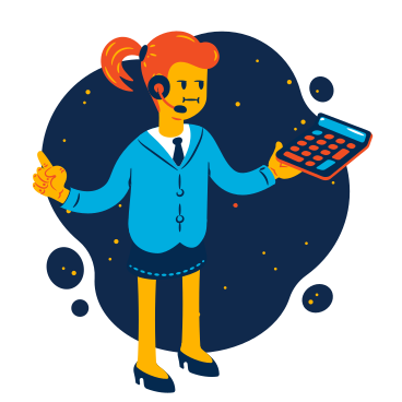 Businesswoman calculating PNG, SVG