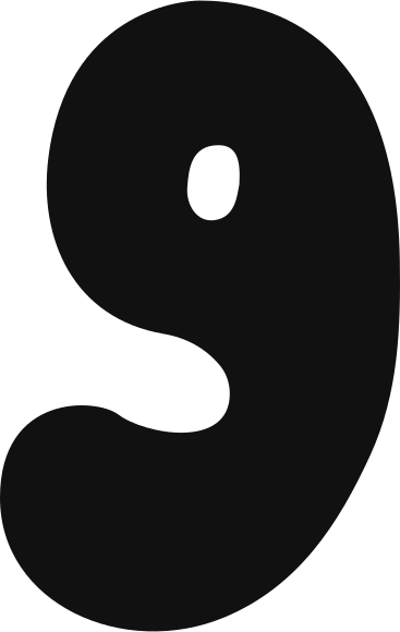 Numero 9 PNG, SVG