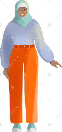 young muslim woman PNG、SVG