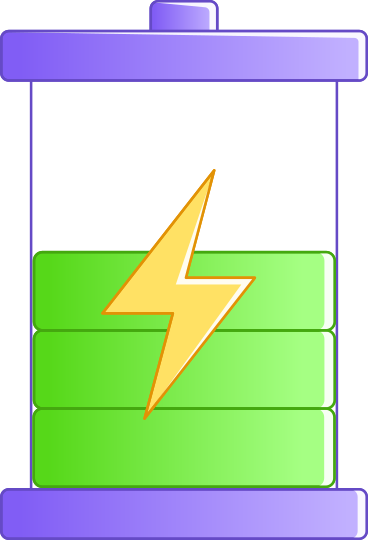 Батарея зеленая технология в PNG, SVG