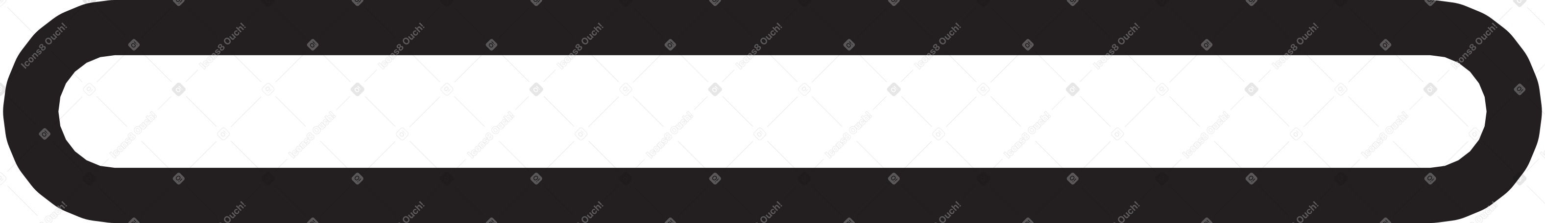 Linha decorativa longa branca PNG, SVG