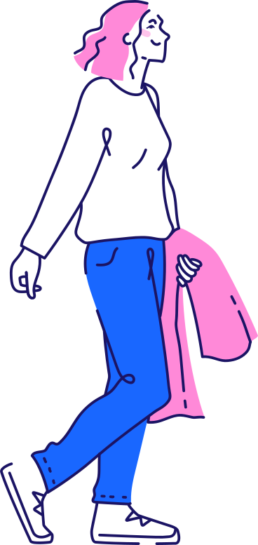 woman with coat PNG, SVG