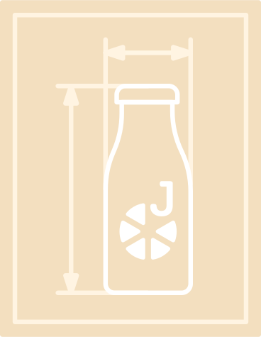 bottle diagram with dimensions PNG, SVG