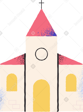 church Illustration in PNG, SVG