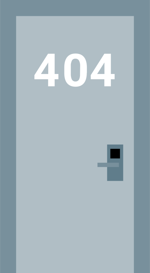 404 door Illustration in PNG, SVG