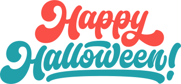 lettering happy halloween text PNG, SVG