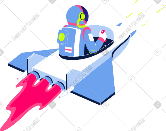 驾驶宇宙飞船的宇航员 PNG, SVG