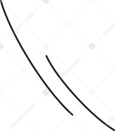 두 개의 검은 선 PNG, SVG