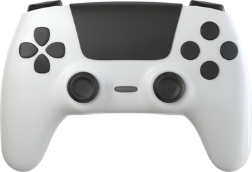 white controller front view PNG, SVG