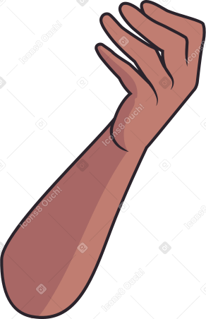 woman's hand with fingers Illustration in PNG, SVG