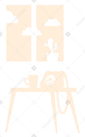 Illustrazione animata Sfondo della stanza in GIF, Lottie (JSON), AE