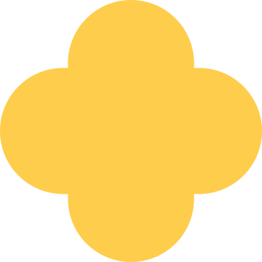 Yellow quatrefoil PNG, SVG