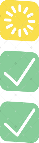 programm execution proccess icons in a column Illustration in PNG, SVG