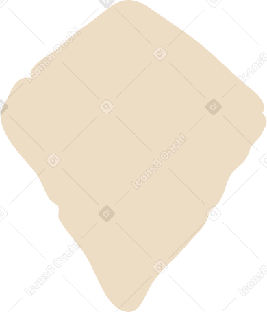 beige kite shape PNG、SVG